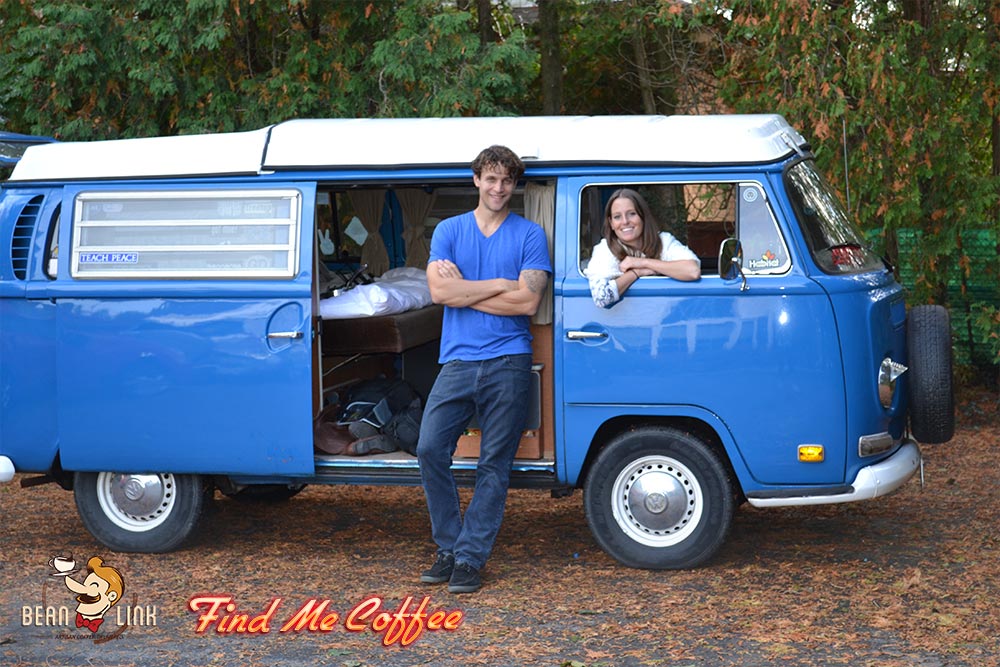 Kyle and Katie hit the road in their VW van !